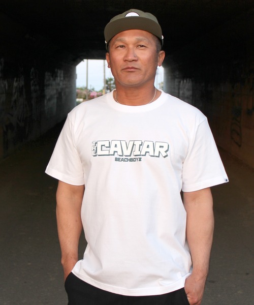 ムラサキスポーツ（ムラサキスポーツ）の「THE CAVIAR/キャビア 半袖Tシャツ フロントデザイン CV507-036（Tシャツ/カットソー・メンズ・ブラック/ネイビー/ホワイト・XL/L/M）」の4枚目の写真