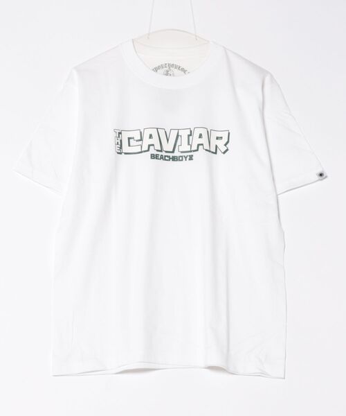 ムラサキスポーツ（ムラサキスポーツ）の「THE CAVIAR/キャビア 半袖Tシャツ フロントデザイン CV507-036（Tシャツ/カットソー・メンズ・ブラック/ネイビー/ホワイト・XL/L/M）」の8枚目の写真