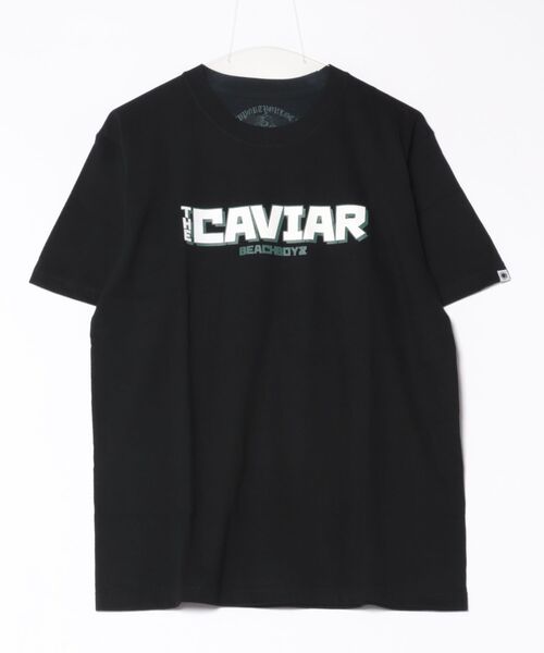 ムラサキスポーツ（ムラサキスポーツ）の「THE CAVIAR/キャビア 半袖Tシャツ フロントデザイン CV507-036（Tシャツ/カットソー・メンズ・ブラック/ネイビー/ホワイト・XL/L/M）」の9枚目の写真