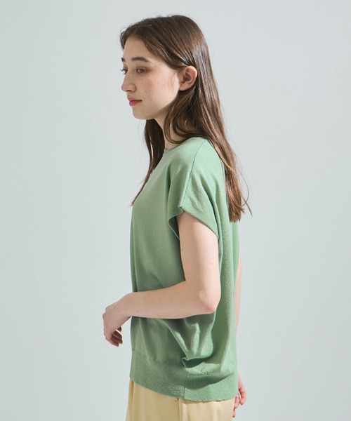 ketty（ケティ）の「リネンライクゆるニットトップス≪手洗い可能≫（ニット/セーター・レディース・ブルー/グリーン/ブラウン/ライトグレー・M）」の15枚目の写真