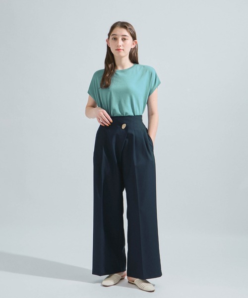 ketty（ケティ）の「リネンライクゆるニットトップス≪手洗い可能≫（ニット/セーター・レディース・ブルー/グリーン/ブラウン/ライトグレー・M）」の9枚目の写真