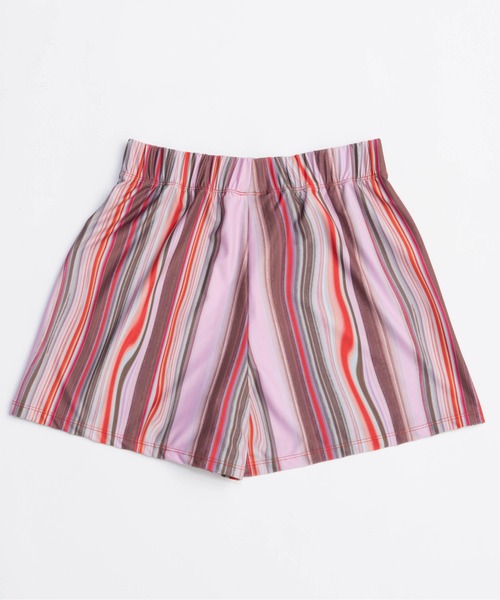 完売品 maison special ピンクストライプレースショートパンツ グレ MAISON SPECIAL（メゾンスペシャル）の「Pinstripe Lace Shorts