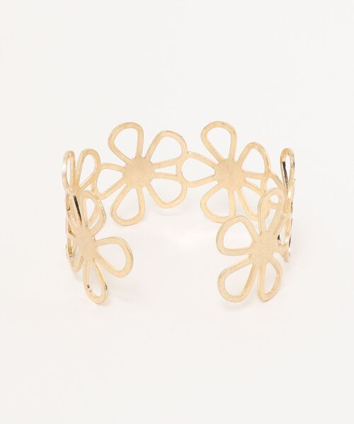 Three Four Time（ｽﾘｰﾌｫｰﾀｲﾑ）の「フラワーフレームバングル（バングル/リストバンド・レディース・シルバー/ゴールド・FREE）」の10枚目の写真