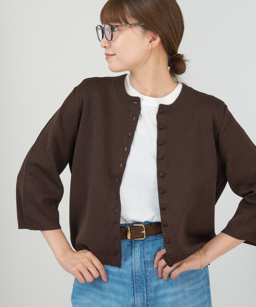 完売品　極美品✨IENA Debussyミニカーディガン ニット 七分袖 IENA カーディガン Debussyミニカーディガン レディース