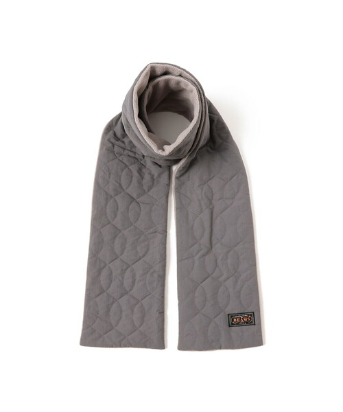 BEAMS PLUS(ビームスプラス)の「Muffler Boa Quilting(マフラー・メンズ・グレー/ブラウン/ネイビー・ONE SIZE)」の4枚目の写真