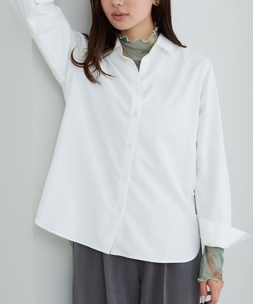 BELLUNA PLUS(ベルーナ)の「シアー素材ハイネックインナープルオーバー(Tシャツ/カットソー・レディース・チェック/グリーン系その他/ブラウン系その他/ブラック系その他/ブルー系/ブラック系・MEDIUM/LARGE/X-LARGE)」の19枚目の写真