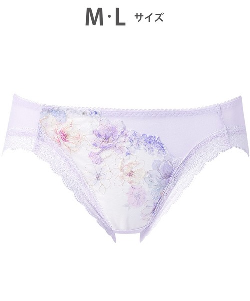 WACOAL（ワコール）の「「リボンブラ 脇すっきり」　ショーツ（ショーツ・レディース・スモークピンク/アイボリー/サックスブルー/グレイッシュベージュ/グレイッシュブルー/パープル/ネイビー/ピンク・L/M）」の6枚目の写真