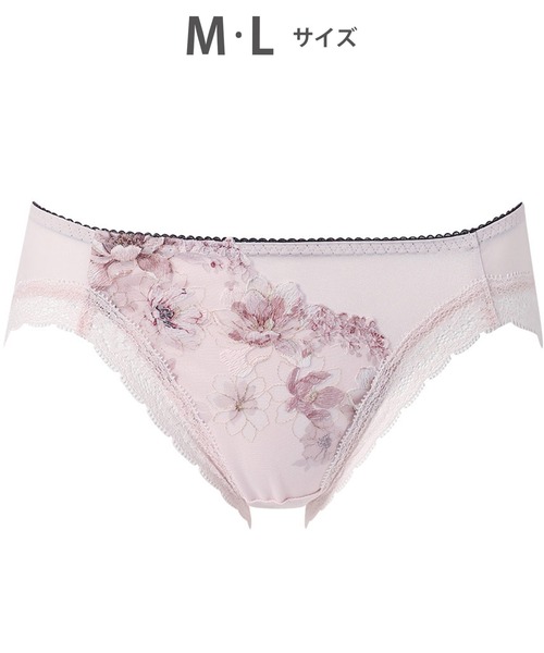 WACOAL（ワコール）の「「リボンブラ 脇すっきり」　ショーツ（ショーツ・レディース・スモークピンク/アイボリー/サックスブルー/グレイッシュベージュ/グレイッシュブルー/パープル/ネイビー/ピンク・L/M）」の7枚目の写真