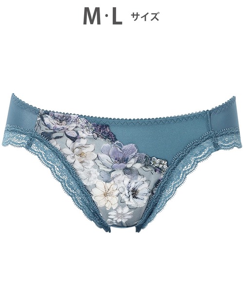 WACOAL（ワコール）の「「リボンブラ 脇すっきり」　ショーツ（ショーツ・レディース・スモークピンク/アイボリー/サックスブルー/グレイッシュベージュ/グレイッシュブルー/パープル/ネイビー/ピンク・L/M）」の5枚目の写真