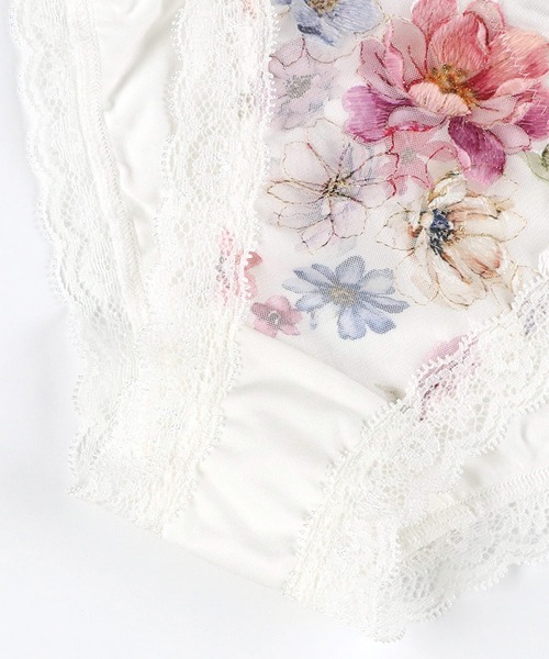 WACOAL（ワコール）の「「リボンブラ 脇すっきり」　ショーツ（ショーツ・レディース・スモークピンク/アイボリー/サックスブルー/グレイッシュベージュ/グレイッシュブルー/パープル/ネイビー/ピンク・L/M）」の19枚目の写真