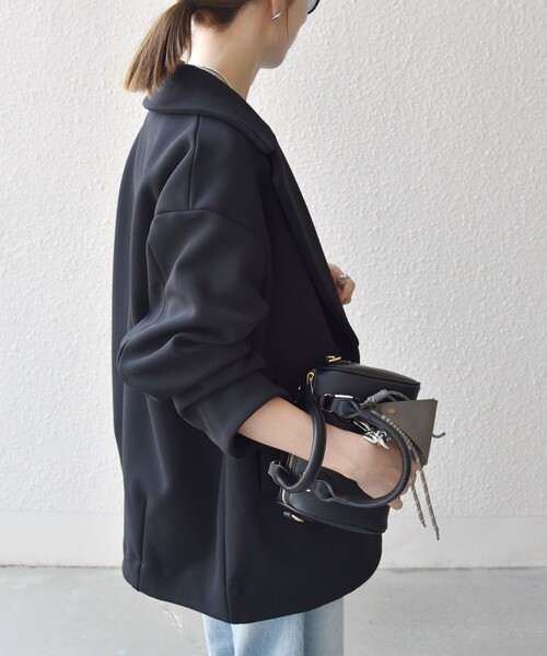 【SHIPS】quarancielコクーンミドルコート⭐︎ほぼ未使用 SHIPS｜SHIPS any: リバー ダブル テーラード ミドル コクーン