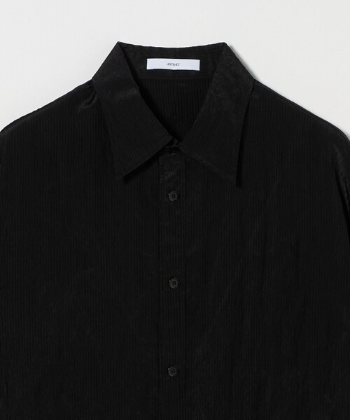 ASTRAET（アストラット）の「＜ASTRAET＞ストライプ シアー レギュラーカラーシャツ UNISEX（シャツ/ブラウス・レディース・ブラック/ホワイト・FREE）」の15枚目の写真