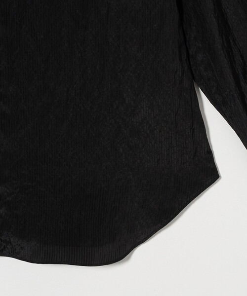 ASTRAET（アストラット）の「＜ASTRAET＞ストライプ シアー レギュラーカラーシャツ UNISEX（シャツ/ブラウス・レディース・ブラック/ホワイト・FREE）」の17枚目の写真