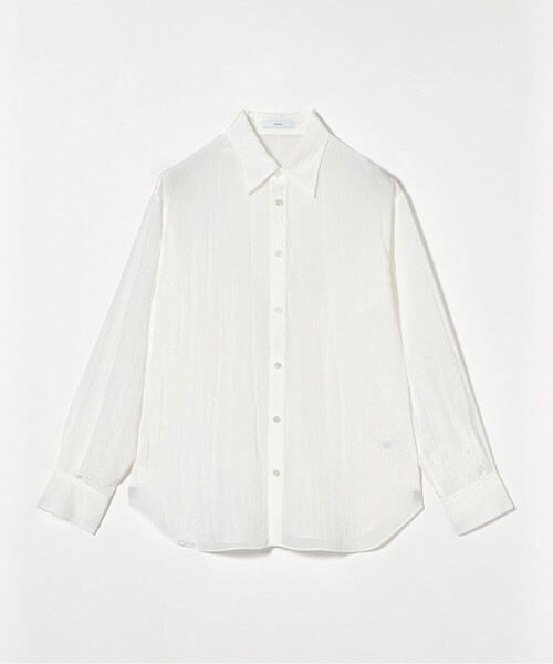 ASTRÆT シャツ ASTRAET＞ストライプ シアー レギュラーカラーシャツ UNISEX