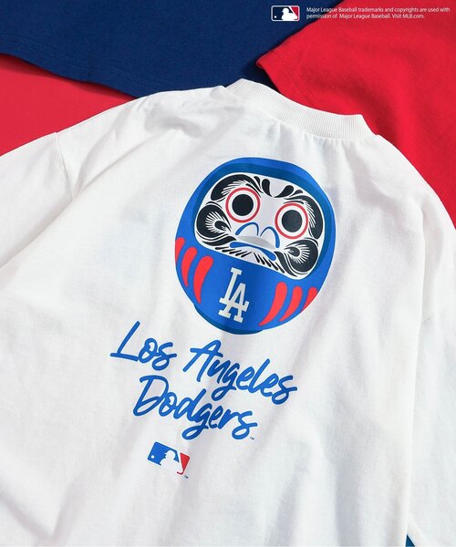 MLB（メジャーリーグベースボール）の「MLB JAPANダルマロンT（Tシャツ/カットソー・キッズ・オフホワイト/ネイビー/レッド・90/100/130/140/150/110/120）」の7枚目の写真