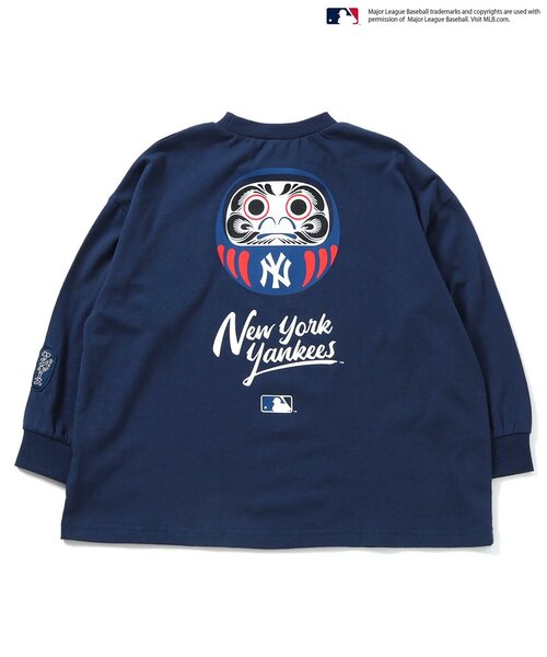 MLB（メジャーリーグベースボール）の「MLB JAPANダルマロンT（Tシャツ/カットソー・キッズ・オフホワイト/ネイビー/レッド・90/100/130/140/150/110/120）」の21枚目の写真