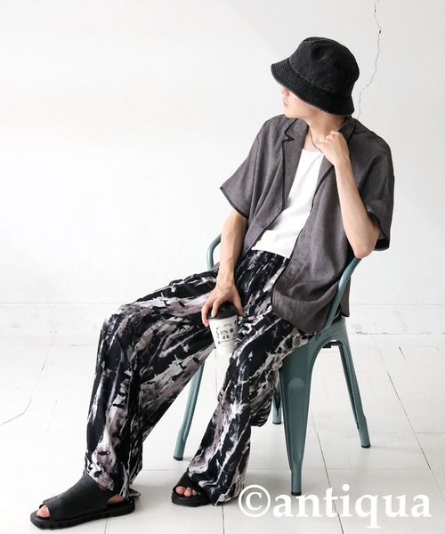antiqua(アンティカ)の「パイピングデザインシャツ(シャツ/ブラウス・レディース・カーキブラウン/ブラック・R/P)」の12枚目の写真