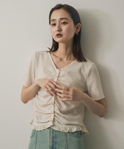 セール】フロントタックフリルトップ（Tシャツ/カットソー）｜SENSE OF