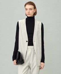 ストレッチスエード ジレ