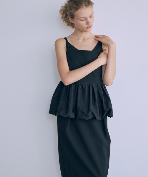 EN NEUME(エンノイム)の「Avant-Bloom Dress(ドレス・レディース・アイボリー/ブラック・0/1)」の1枚目の写真