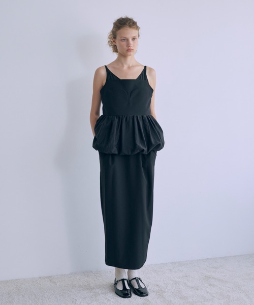 EN NEUME(エンノイム)の「Avant-Bloom Dress(ドレス・レディース・アイボリー/ブラック・0/1)」の3枚目の写真