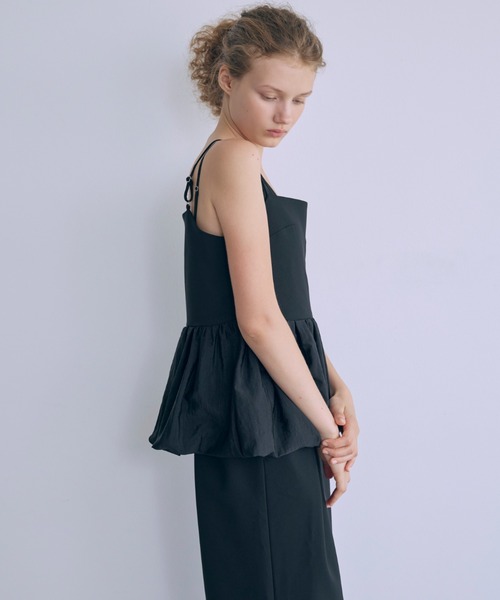 EN NEUME(エンノイム)の「Avant-Bloom Dress(ドレス・レディース・アイボリー/ブラック・0/1)」の5枚目の写真