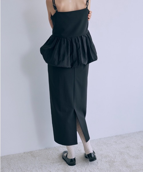 EN NEUME(エンノイム)の「Avant-Bloom Dress(ドレス・レディース・アイボリー/ブラック・0/1)」の8枚目の写真