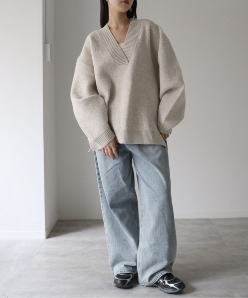 model：164cm. 着用サイズ：FREE