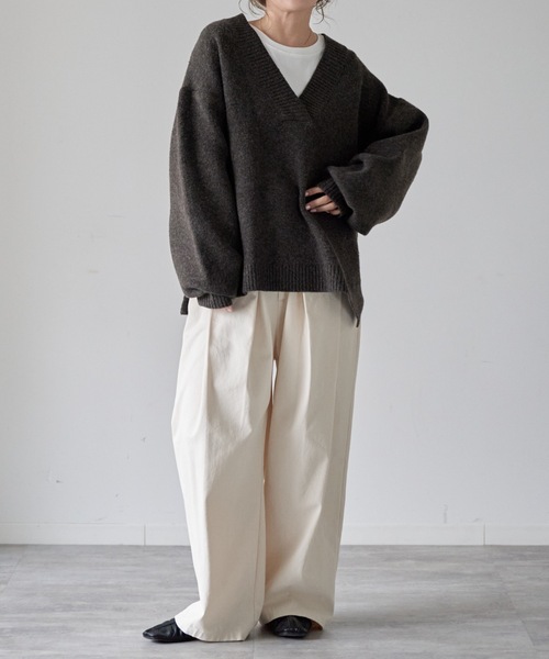 model: 162cm. 着用サイズ：FREE