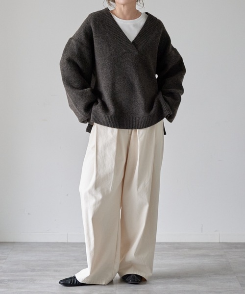model: 162cm. 着用サイズ：FREE