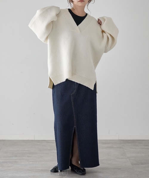 model：163cm. 着用サイズ：FREE