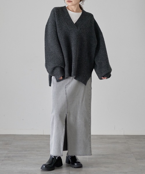 model：163cm. 着用サイズ：FREE