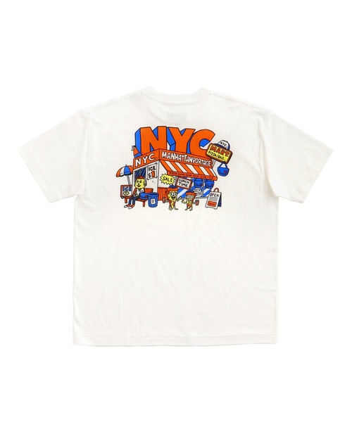 Manhattan Portage(マンハッタンポーテージ)の「S/S PRINT T-SHIRT TMP(Tシャツ/カットソー・メンズ・ホワイト・MEDIUM/LARGE/X-LARGE)」の3枚目の写真