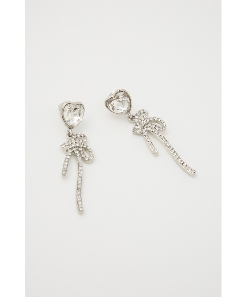 SLY（スライ）の「RHINESTONE HEART P/EARRING ラインストーン ハート ピアス（ピアス（両耳用）・レディース・シルバー/ゴールド・FREE）」の5枚目の写真