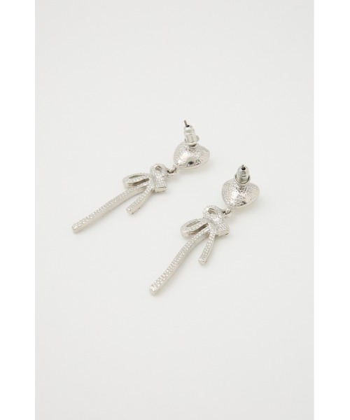 SLY（スライ）の「RHINESTONE HEART P/EARRING ラインストーン ハート ピアス（ピアス（両耳用）・レディース・シルバー/ゴールド・FREE）」の6枚目の写真