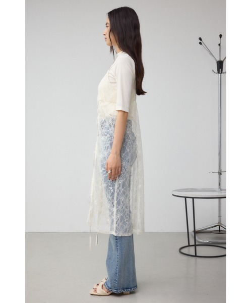 AZUL by moussy（アズールバイマウジー）の「インナーSET ドロストレースキャミソールトップス（キャミソール・レディース・ブラック/オフホワイト・FREE）」の6枚目の写真