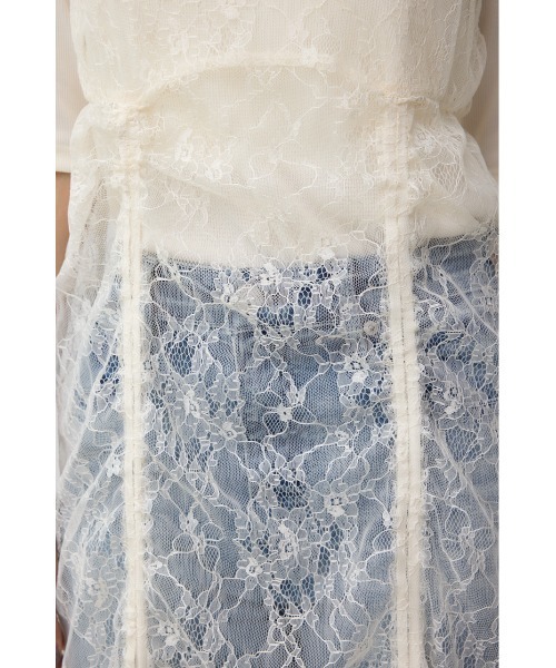 AZUL by moussy（アズールバイマウジー）の「インナーSET ドロストレースキャミソールトップス（キャミソール・レディース・ブラック/オフホワイト・FREE）」の11枚目の写真