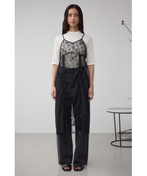 AZUL by moussy（アズールバイマウジー）の「インナーSET ドロストレースキャミソールトップス（キャミソール・レディース・ブラック/オフホワイト・FREE）」の21枚目の写真