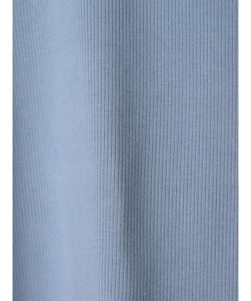 EIMY ISTOIRE（エイミーイストワール）の「リブTシャツ　半袖　夏　無地（Tシャツ/カットソー・レディース・ホワイト/サックスブルー/ピンク・F）」の15枚目の写真