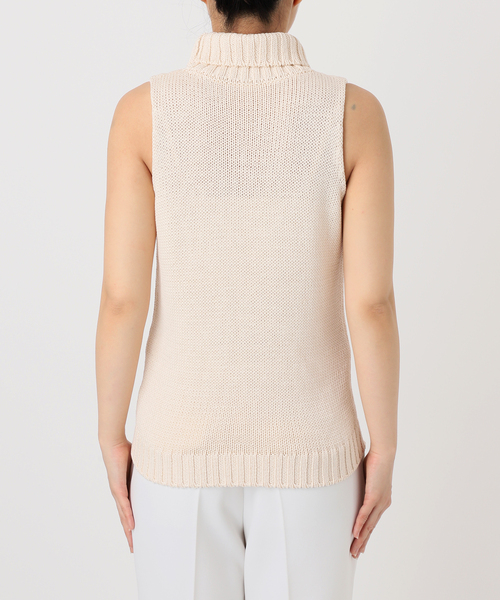 セール】ローゲージノースリーブハイネックニット（ニット/セーター