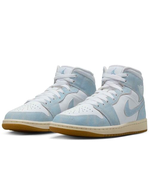 美品　着用一回のみNIKE エアジョーダン1 MID SE (GS) 22.5 セール】エア ジョーダン 1 MID SE ウィメンズシューズ / Air Jordan 1