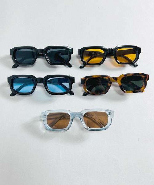 BEATJIVE（ビートジャイブ）の「スクエアフレーム サングラス ケース付き メンズ レディース（サングラス・メンズ・その他/ブラック系その他2/その他1/ブラック系その他3/ブラック系その他・FREE）」の7枚目の写真