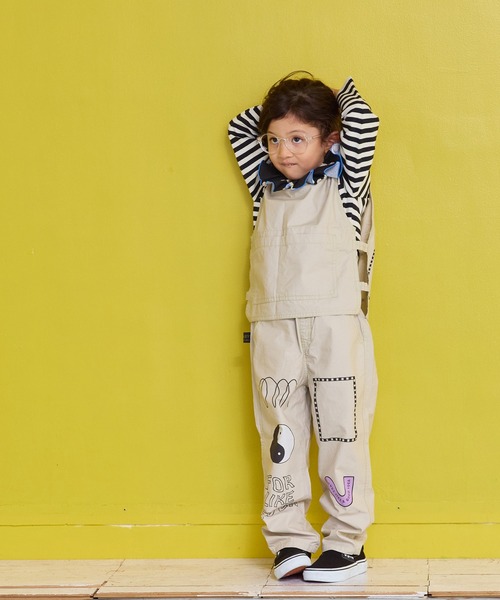 MARKEY'S（マーキーズ）の「ツイルプリントベスト（その他アウター・キッズ・オフホワイト/ブラック/オリーブ/ライトピンク・LL/S/M/L）」の8枚目の写真