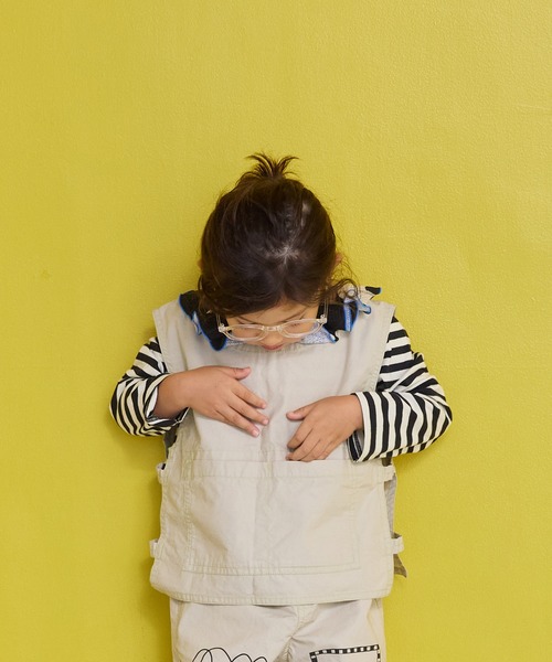 MARKEY'S（マーキーズ）の「ツイルプリントベスト（その他アウター・キッズ・オフホワイト/ブラック/オリーブ/ライトピンク・LL/S/M/L）」の11枚目の写真