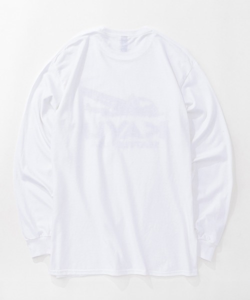 KAVU(カブー)の「KAVU/カブー Plane LS Tee/プレーンティー(Tシャツ/カットソー・メンズ・ネイビー/ホワイト/アッシュグレー・MEDIUM/X-LARGE/LARGE)」の4枚目の写真