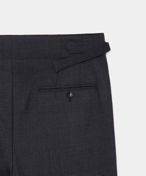 marka（マーカ）の「TWO TUCK MILITARY TROUSERS（スラックス・メンズ・ダークグレー/ブラック・1/2）」の10枚目の写真