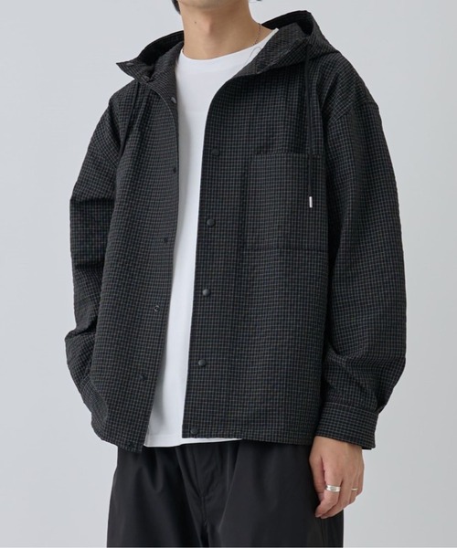 COLONY 2139(コロニートゥーワンスリーナイン)の「スピンドルフードチェックシャツ(シャツ/ブラウス・メンズ・ブラック/ブラウン・LARGE/MEDIUM)」の1枚目の写真