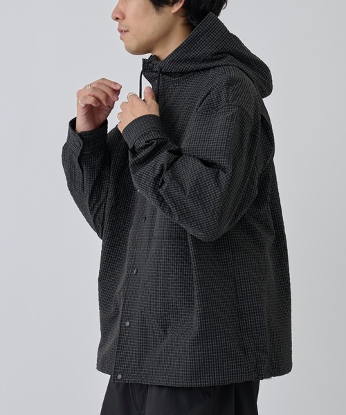 COLONY 2139(コロニートゥーワンスリーナイン)の「スピンドルフードチェックシャツ(シャツ/ブラウス・メンズ・ブラック/ブラウン・LARGE/MEDIUM)」の4枚目の写真