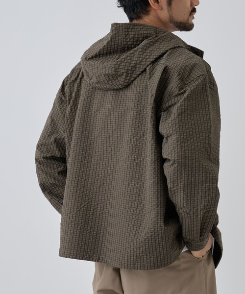 COLONY 2139(コロニートゥーワンスリーナイン)の「スピンドルフードチェックシャツ(シャツ/ブラウス・メンズ・ブラック/ブラウン・LARGE/MEDIUM)」の9枚目の写真