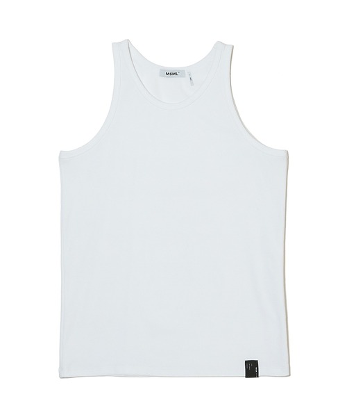 MSML(エムエスエムエル)の「RIB TANKTOP(タンクトップ・メンズ・ホワイト/ブラック・XL/L/M/S)」の1枚目の写真